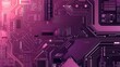 © Epsilon - Abstract Circuit Board with Pink and Purple Glow