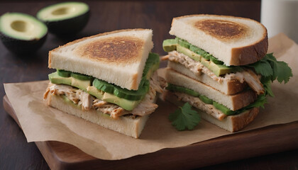 Sticker - chicken and avocado melt sandwich