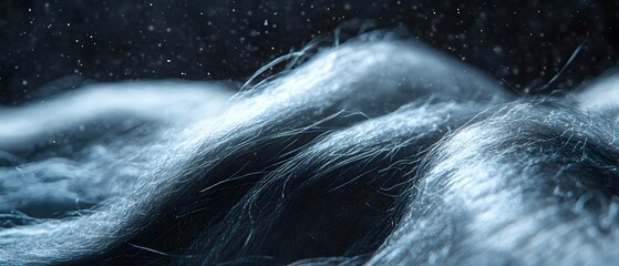 Poster - photographic concept highlighting the strength and functionality of lightweight synthetic fibers sho