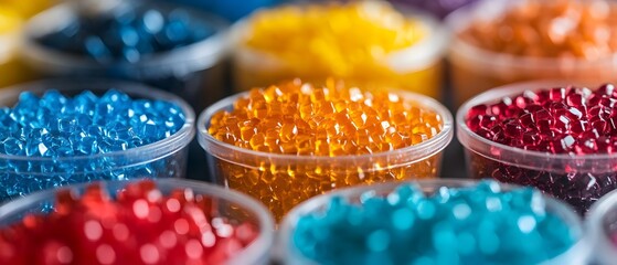 Poster - flexible and versatile synthetic polymers showcasing adaptability and diverse industrial application