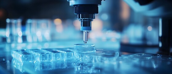 Poster - Detailed view of the precise manufacturing processes involved in creating durable and versatile synthetic acrylic materials