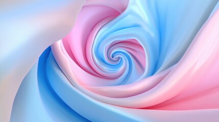 Poster - A dynamic spiral of blue and pink hues creates a mesmerizing abstract pattern