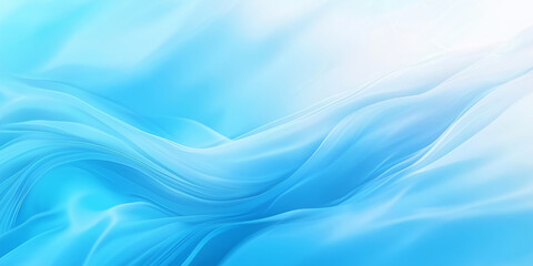Poster - Abstract blue background with wavy lines flowing gently