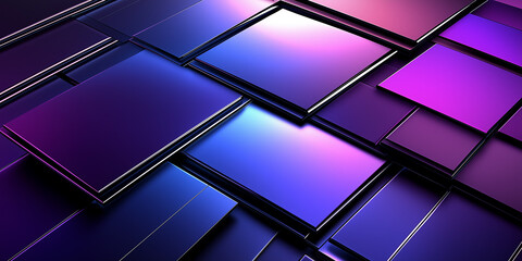 Aufkleber - Abstract background with overlapping squares creating modern and geometric design
