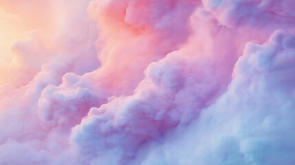Poster - Abstract colorful pastel pink and blue smoke background swirling and mixing