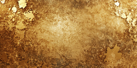 Aufkleber - Abstract gold texture background showing old vintage wall with cracked rough surface