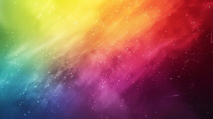 An abstract background with a gradient of yellow, orange, red, and blue with a starry night sky effect.