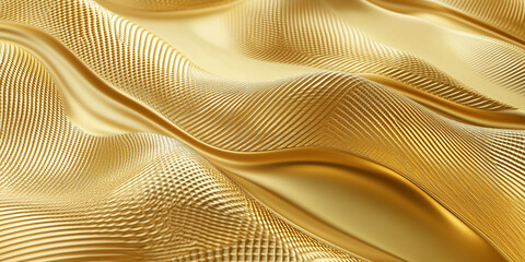 Poster - Abstract gold liquid background flowing with wavy pattern