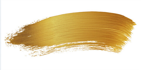 Aufkleber - Gold paint stroke showing creativity and art