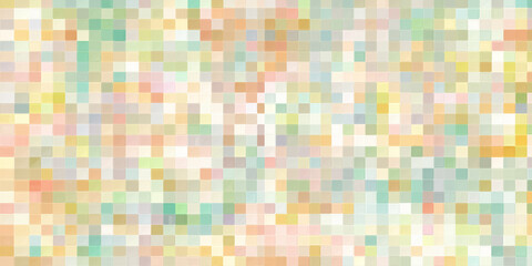 Poster - Abstract background with blurred mosaic pattern in pastel colors
