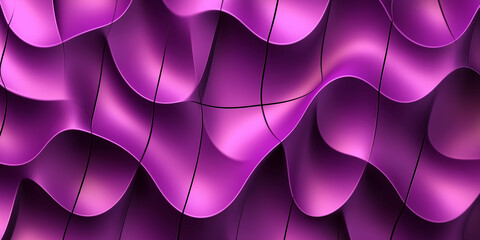 Aufkleber - Purple metallic structure forming a wavy pattern background