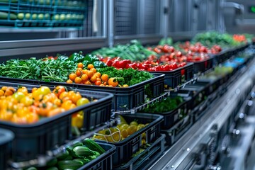 AI Driven Freezer Sorting of Fresh Produce in Futuristic Supermarket