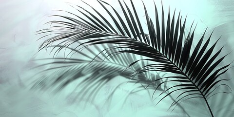 Canvas Print - palm tree branches