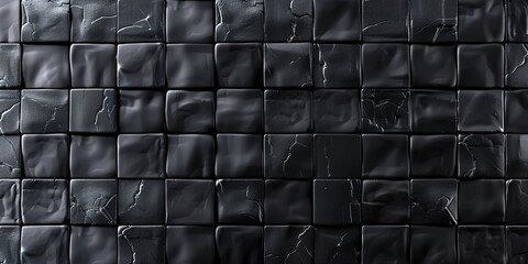 Wall Mural - black leather upholstery