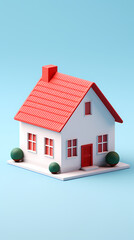 Wall Mural - Cartoon style house model