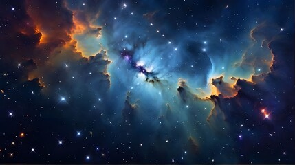 Wall Mural - photorealistic galaxy background
