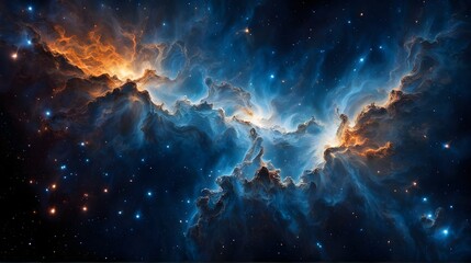 Wall Mural - photorealistic galaxy background