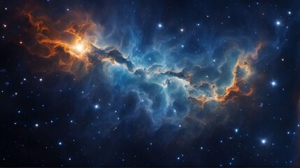 Wall Mural - photorealistic galaxy background