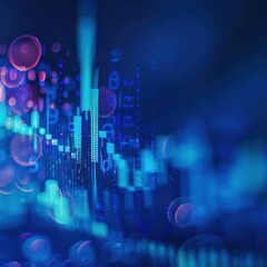 Poster - Abstract Stock Market Data Visualization