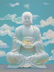 buddha statue in the sky