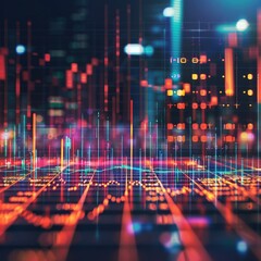 Poster - Abstract Data Visualization of Digital Information Flow