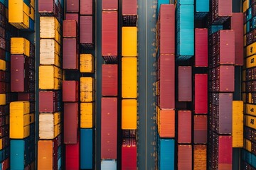 Poster - Colorful Shipping Containers.