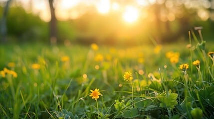 Poster - Golden Hour Meadow