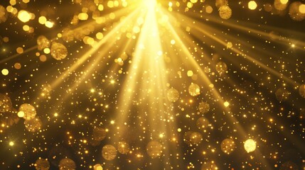 Poster - Golden Light and Glitter