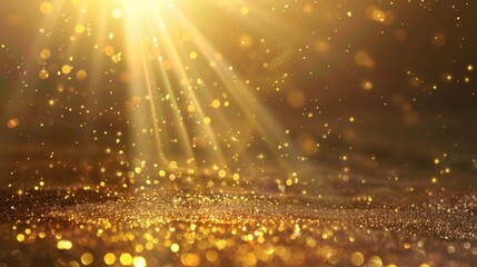Poster - Golden Glitter Background
