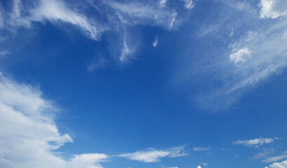 blue sky nature background