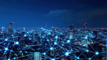 Poster - Urban landscapes are becoming hubs of digital connectivity and leading business growth.