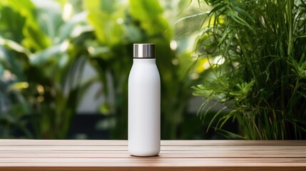 Poster - minimalist water bottle white