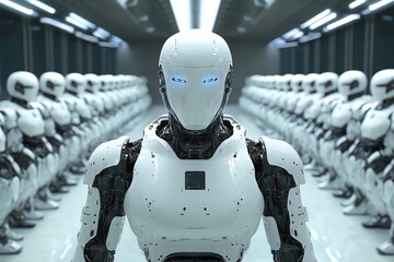 Aufkleber - Futuristic Robot Army.