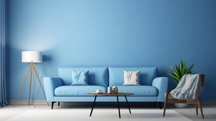 Wall Mural - color demo blue