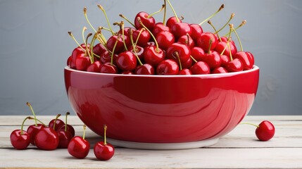 Wall Mural - sweet bright red cherries