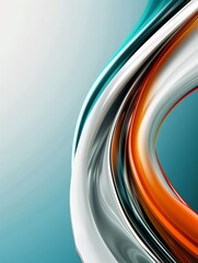 Poster - A bold abstract background with vivid hues and clear copy space.