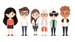 © Studios - Cute Diverse Friends Cartoon Illustration - Perfect for Social Media and Print Design!