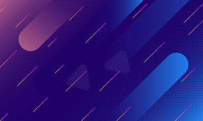 Wall Mural - abstract neon background. minimal geometric blue light background abstract design. futuristic techno