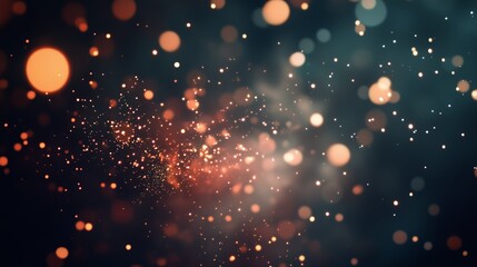 Poster - abstract background of glowing particles creating a mesmerizing effect