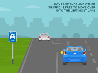 Wall Mural - Safe driving tips and traffic regulation rules. British 