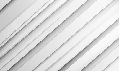 Wall Mural - White luxury background with grey shadow diagonal stripes. Light elegant dynamic abstract BG. Trendy geometric neumorphism. Universal minimal 3d sale modern backdrop. deluxe business, Generative AI