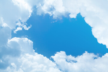 Wall Mural - blue sky with clouds
