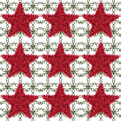 christmas pattern with snowflakes