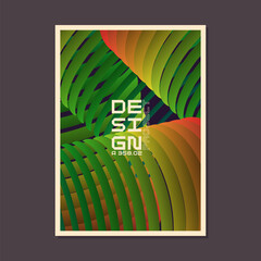 Poster - Template for text information. A composition of geometric shapes. Vector illustration. Graphic elements for design and creativity. Fashion poster. Abstract background.