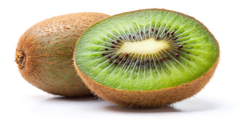 Wall Mural - Kiwi Isolated on White Background - Full Depth View (3)