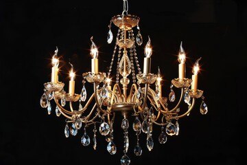 Poster - beautiful crystal light fixture