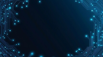 Poster - background with computer circuits