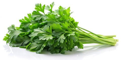 Wall Mural - Parsley isolated on white background