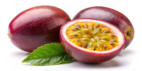 Poster - Passionfruit isolated on white background