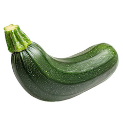 Poster - a zuchini isolated on transparent background, side view